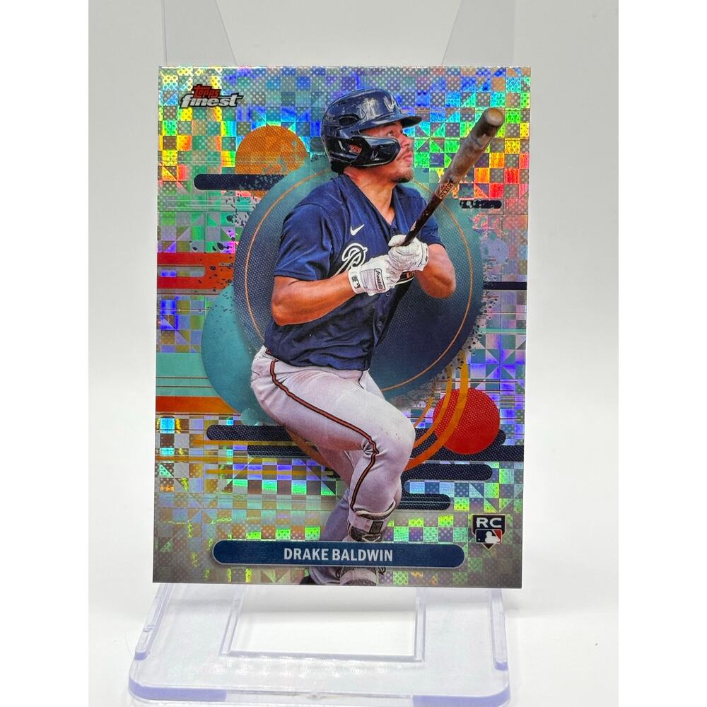 2025 Topps Finest Drake Baldwin Rookie Uncommon X-Fractor SP Atlanta Braves RC